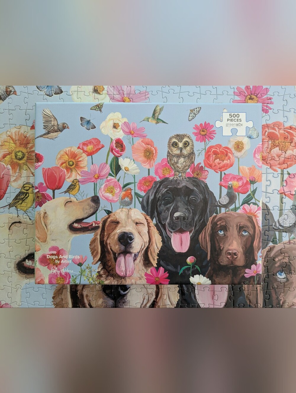 Greenbox 500 Piece Puzzle - Dogs And Birds